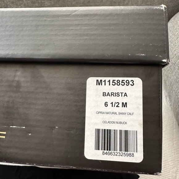 Rebecca Minkoff Barista Heeled Sandals Tan Leather Ankle Strap Buckle - Picture 4 of 5